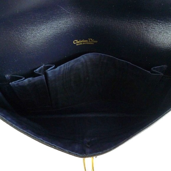 Vintage Christian Dior France Black Patent Leather - Picture 6 of 6